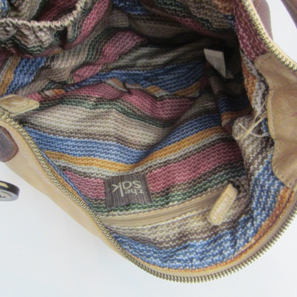 The Sak Brown Leather Tote Single Strap Zip Closure - Picture 2 of 15